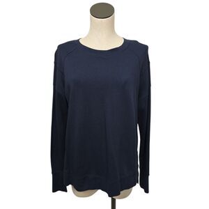 Sweaty Betty Womens After Class‎ Longline Sweatshirt Size Small Navy Athleisure